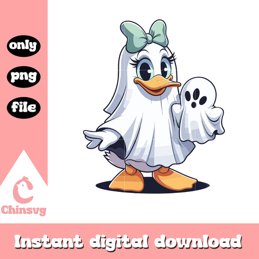 Daisy duck cosplay halloween ghost png, ghost sheet png