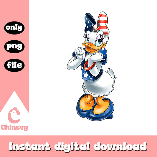 Daisy duck disney 4th july png, Daisy duck disney patriotic png