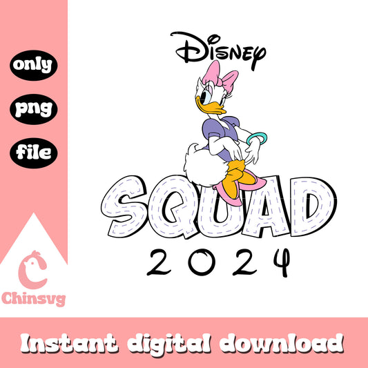 Daisy duck disney squad 2024 png, disney squad png, daisy png