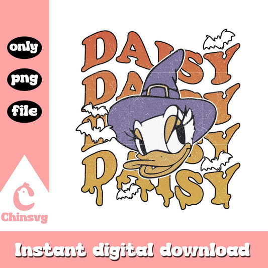 Daisy duck face halloween vibes png, happy halloween png