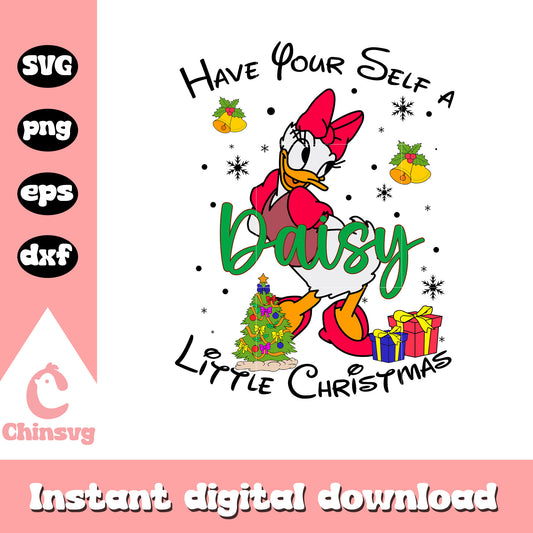 Daisy little christmas svg, disney's a christmas carol svg