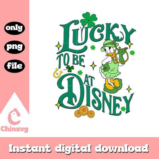 Daisy lucky tobe at disney png, happy saint patricks day png