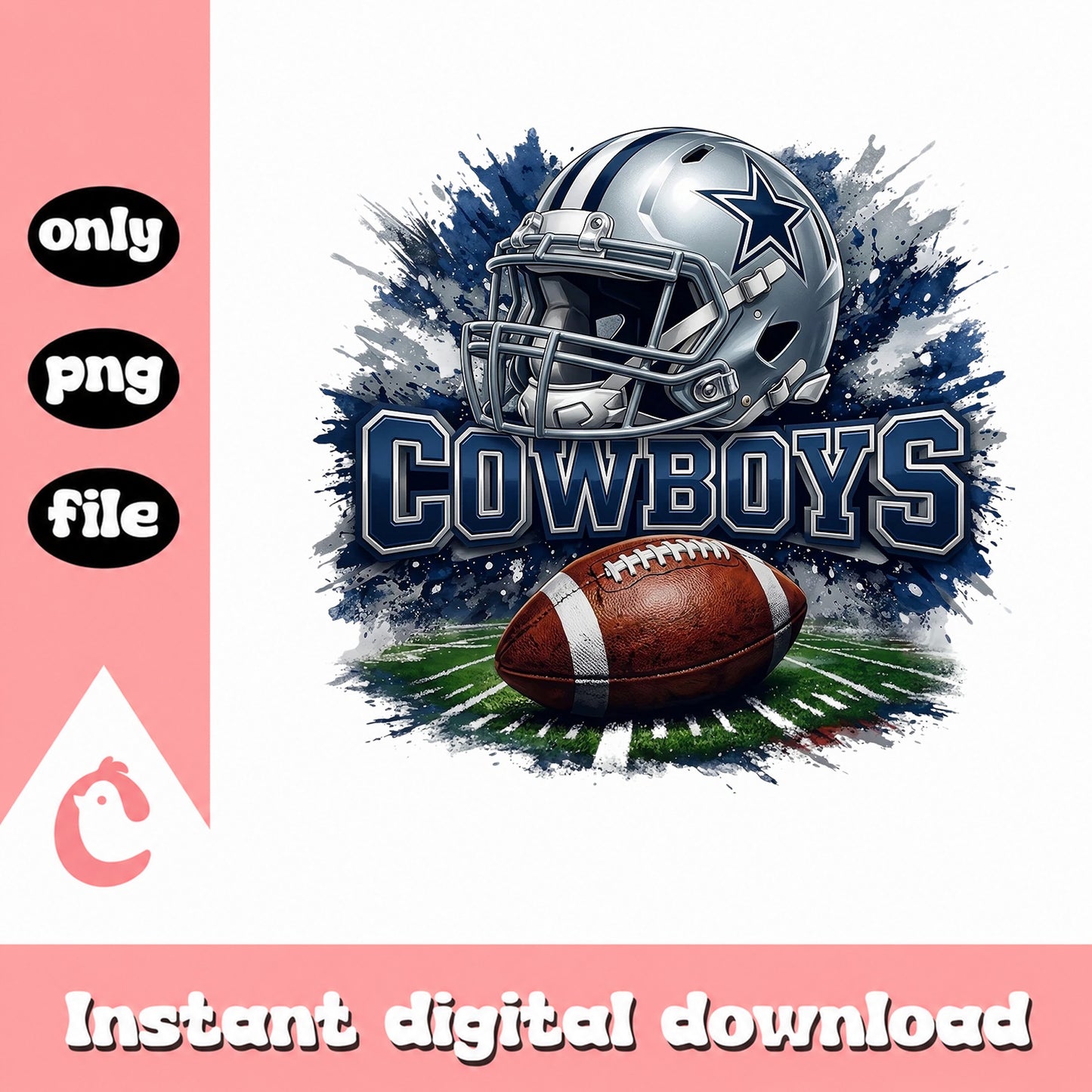 Dallas Cowboys Football PNG, Cowboys Helmet PNG, NFL PNG