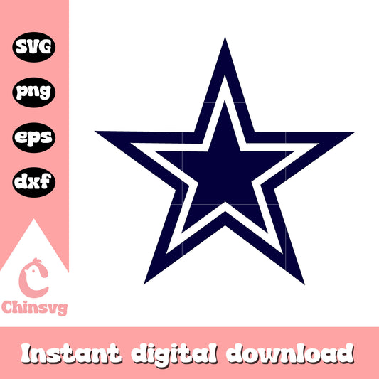 Dallas cowboys american football star svg, nfl dallas cowboys svg