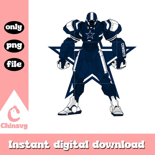 Dallas cowboys blue robot png, nfl dallas cowboys​​ png