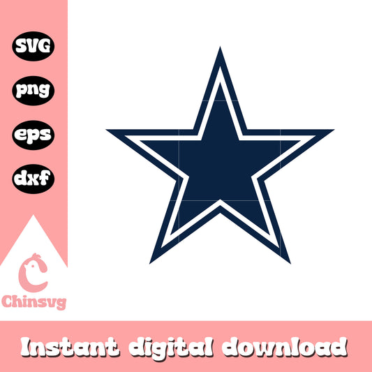 Dallas cowboys logo design svg, nfl svg, logo nfl svg