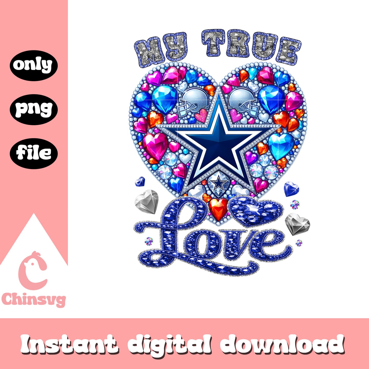 Dallas cowboys love my true png, nfl dallas cowboys​​​ png
