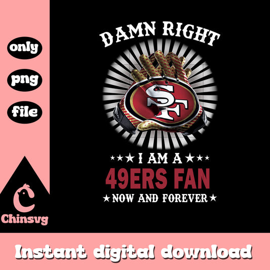 Damn right san francisco 49ers png, nfl football​​​ png