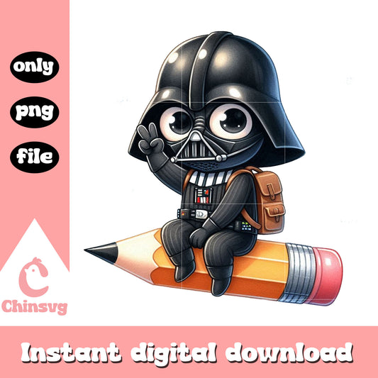 Darth Vader mischievous student png, star wars png