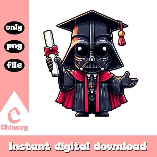 Darth vader graduation design png, darth vader png, star wars movie png