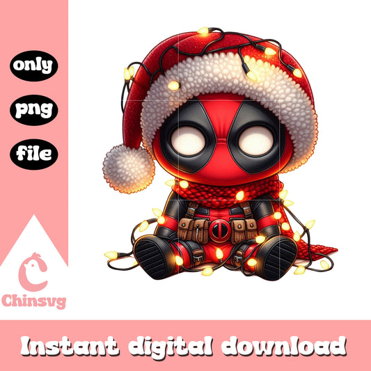 Deadpool character christmas light decor png, deadpool png