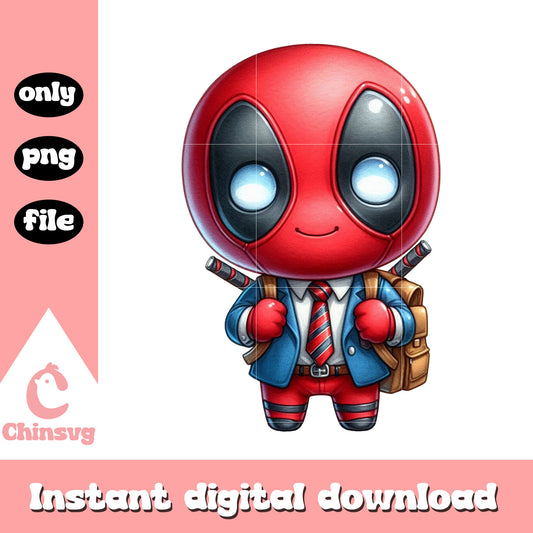 Deadpool go to school png, magic school png
