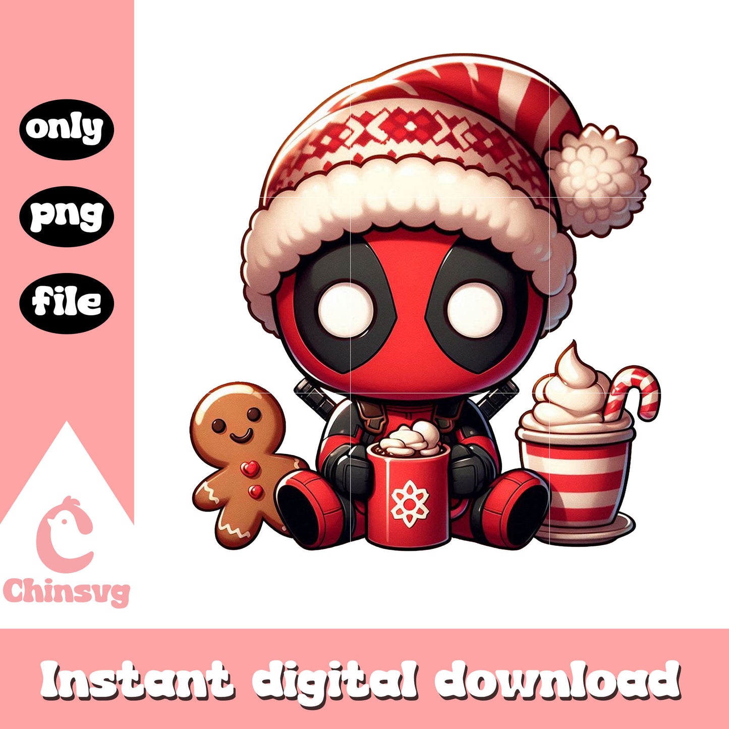 Deadpool merry christmas design png, the avengers png