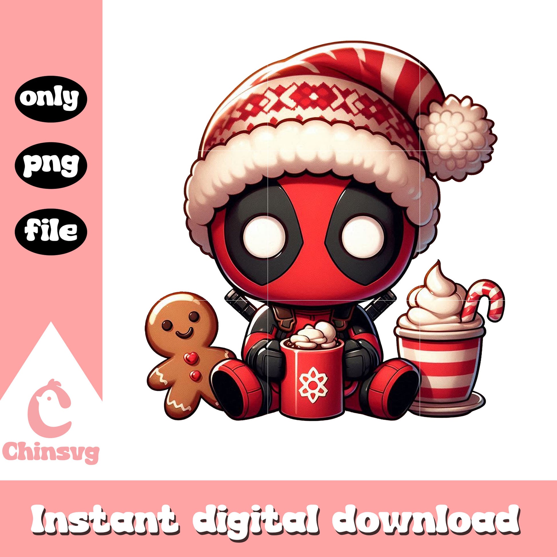 Deadpool merry christmas design png, the avengers png