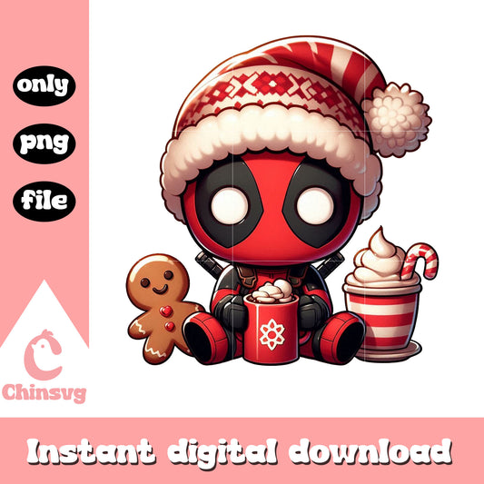 Deadpool merry christmas design png, the avengers png