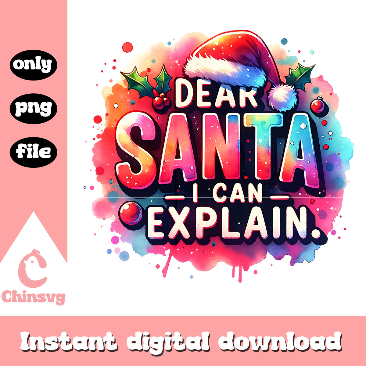 Dear santa i can explain christmas png, funny christmas quotes​ png