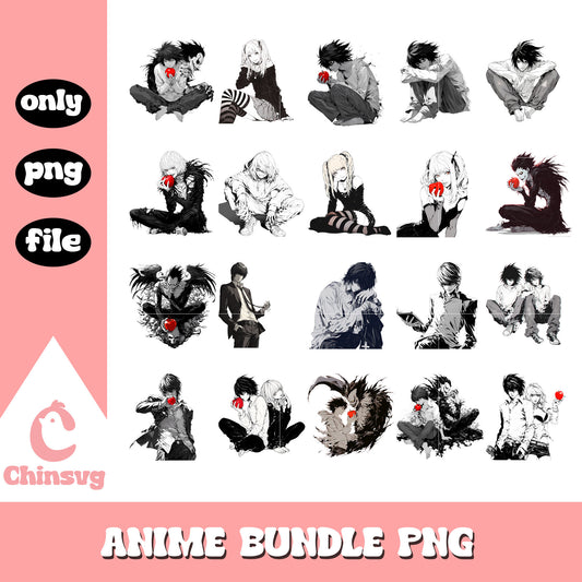 Death note movie characters bundle png