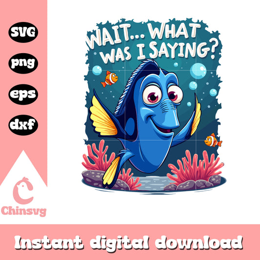 Deb character wait what was I saying svg, finding nemo svg