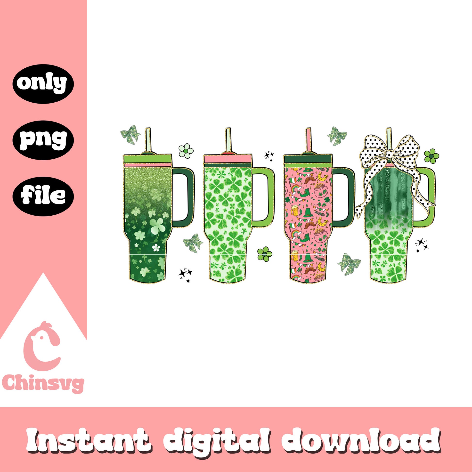 Decor bottle st patrick’s png, st patricks day parade​ png