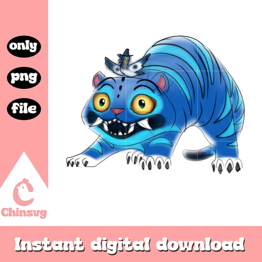 Demon derpy tiger and crow png, tiger kpop demon hunter png