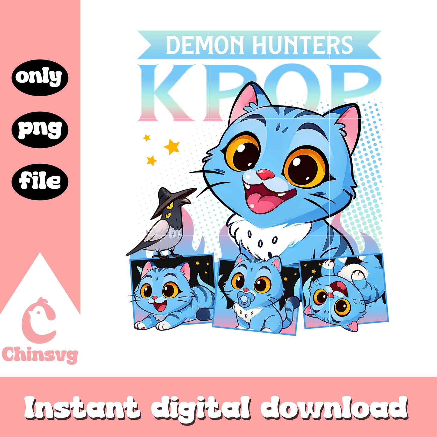Demon hunter kpop baby derpy and sussie png, derpy tiger png