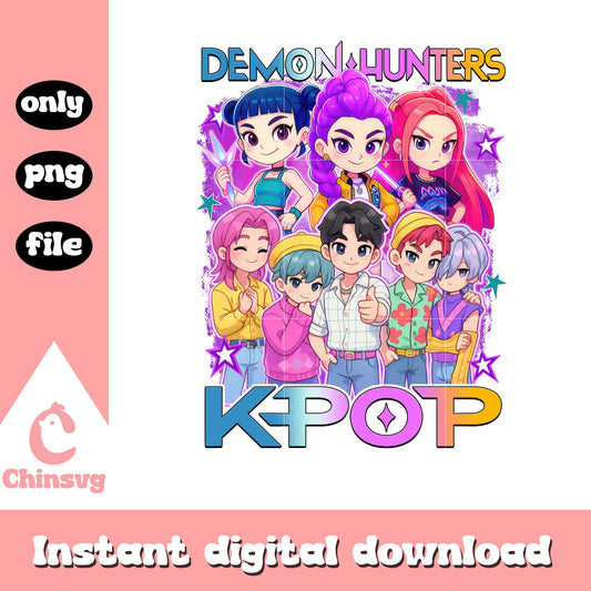 Demon hunter kpop characters png, kpop demon hunter movie png