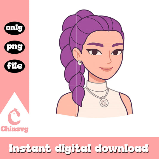 Demon hunter rumi character png, huntrix rumi png, girl band png