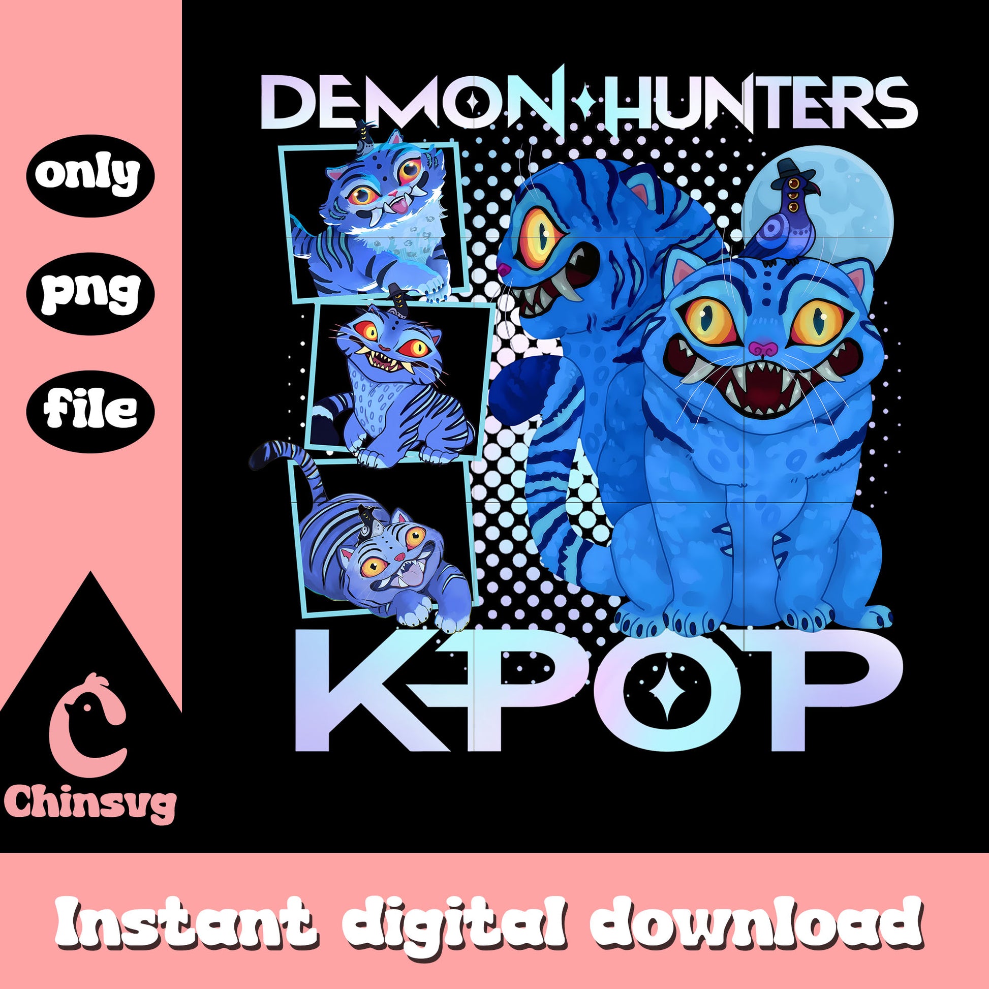 Demon hunters kpop derpy tiger and sussie png, kpop demon hunters png 