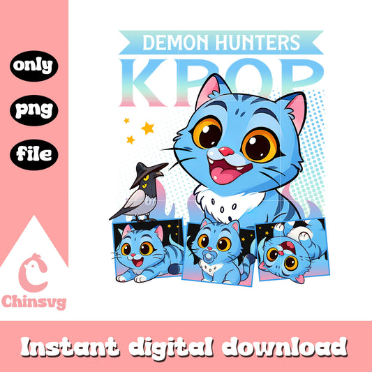 Demon hunters kpop derpy tiger design png, demon hunters tiger png