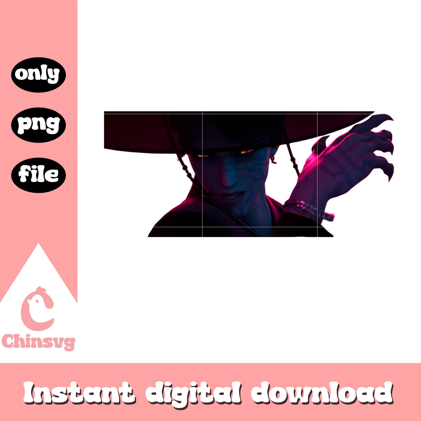 Demon jinu saja boys design png, jinu character png