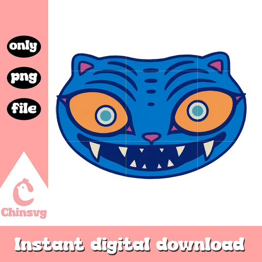 Demon tiger face design png, kpop demon hunters movie png