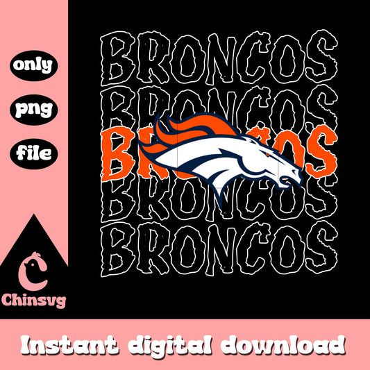 Denver Broncos football team design png, nfl teams png
