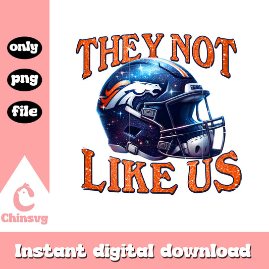 Denver Broncos helmet they not like us png, nfl Broncos png