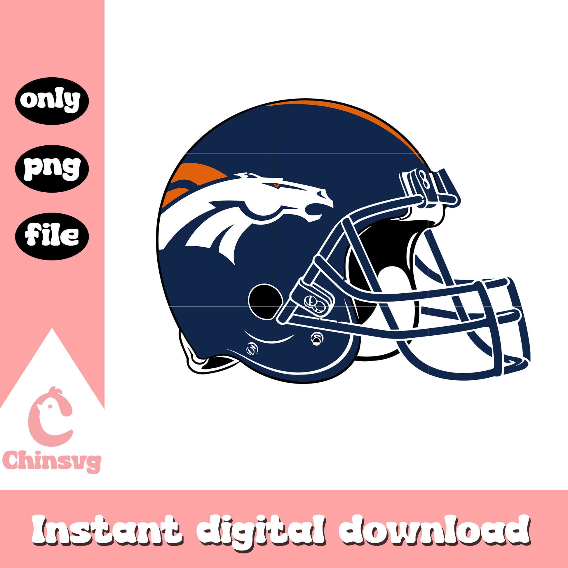 Denver broncos american football helmet svg, denver broncos logo helmet svg