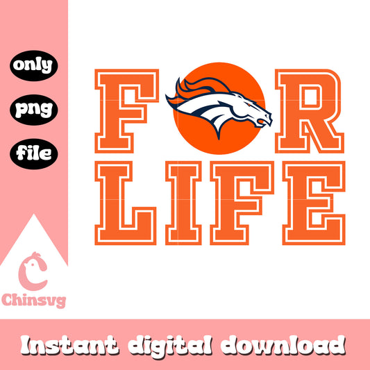 Denver broncos nfl for life font design svg, broncos logo images svg