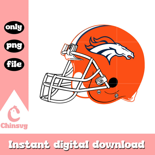 Denver broncos nfl helmet football svg, denver broncos helmet logo svg