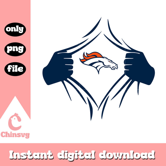 Denver broncos nfl in my heart svg, broncos logos svg