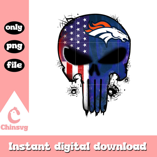Denver broncos skull foot ball png, denver broncos nfl png 