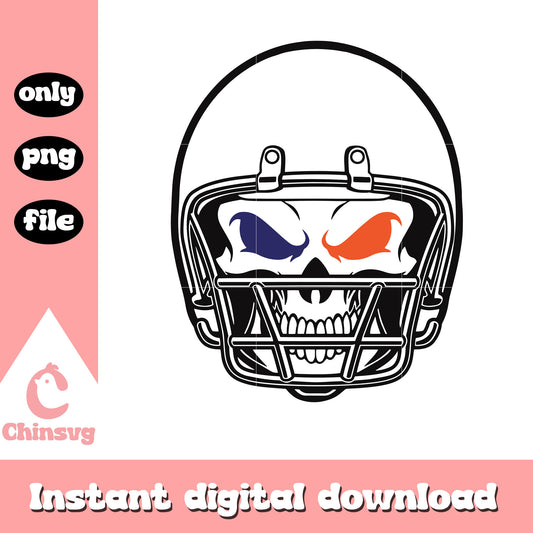Denver broncos skull helmet clipart svg, denver broncos football uniforms svg 