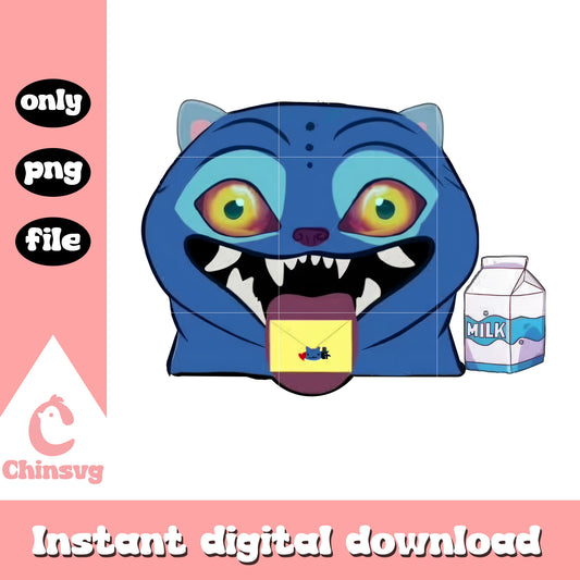 Derpy face and milk design png, derpy huntrix png, demon huntrix png
