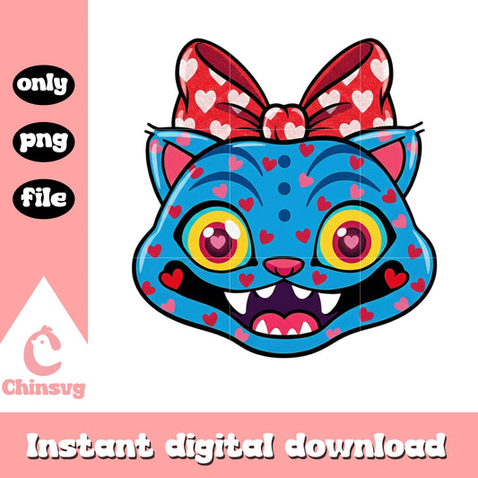 Derpy face bow character png, kpop valentines cards​ png