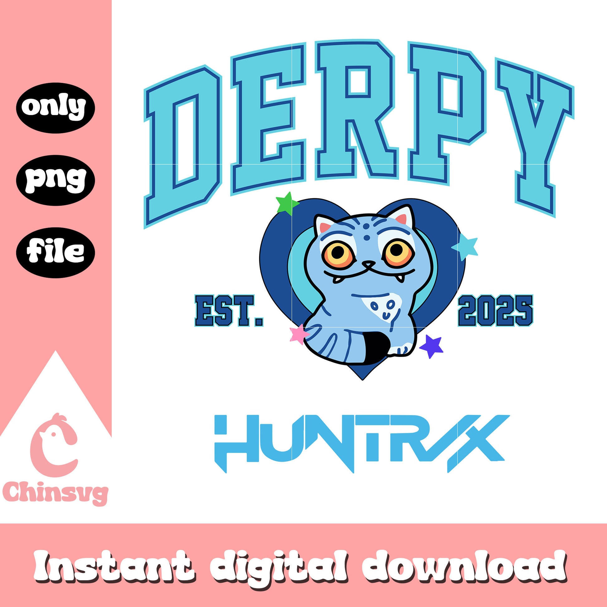 Derpy huntrix est 2025 png, derpy tiger character png