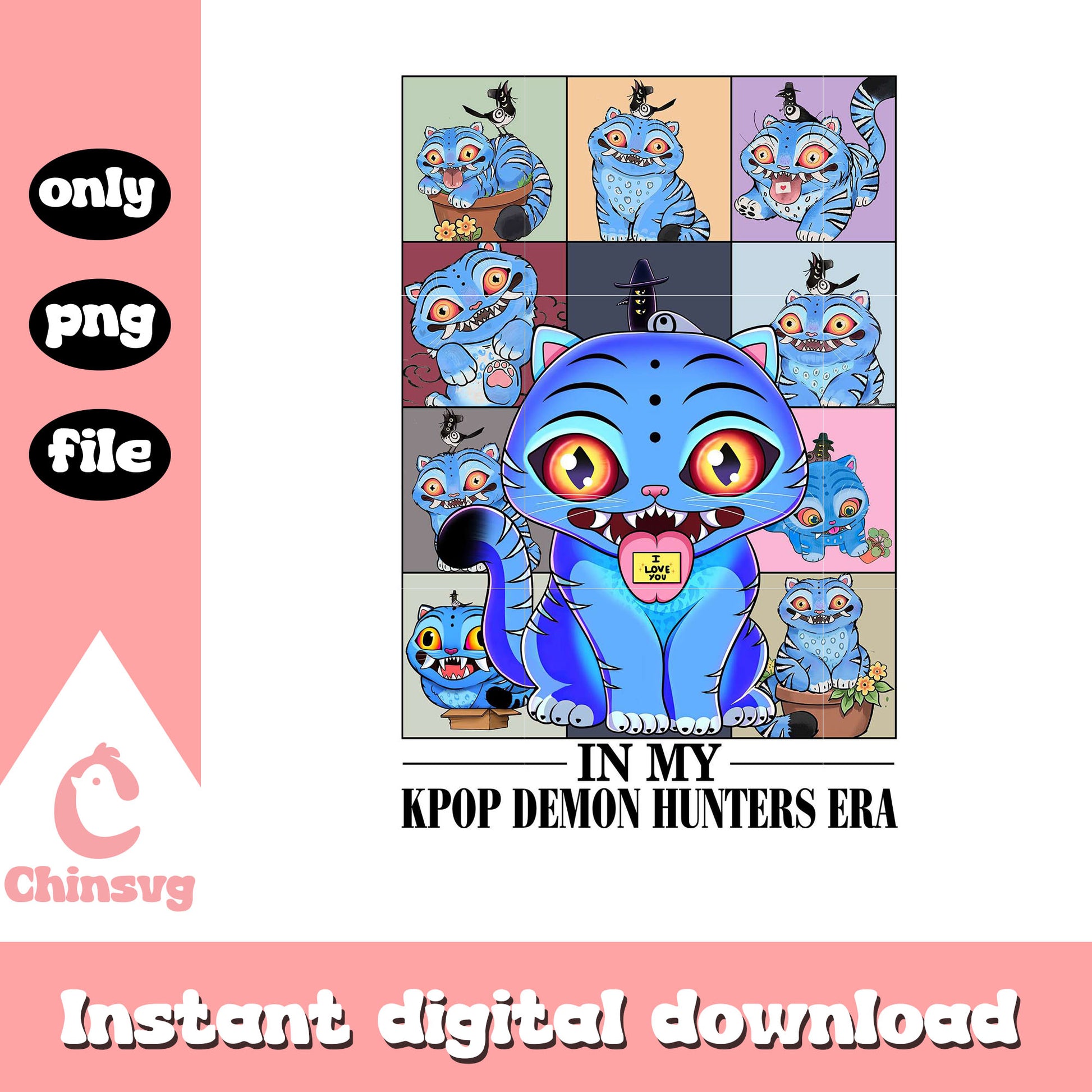 Derpy in my kpop demon hunters era png, demon tiger png