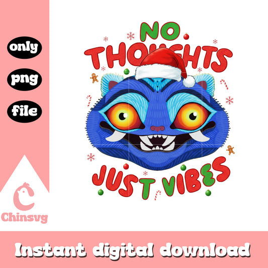 Derpy kpop no thoughts just vibes png, xmas funny quote png