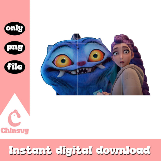 Derpy tiger and rumi character design  png, kpop huntrix png, huntrix merch png