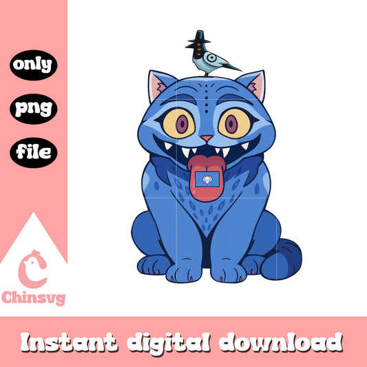 Derpy tiger and susie characters png, kpop blue demon tiger png