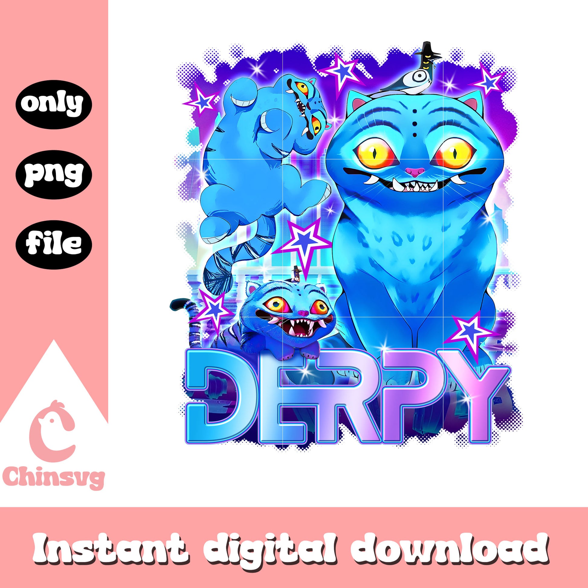 Derpy tiger character png, tiger kpop demon hunters png