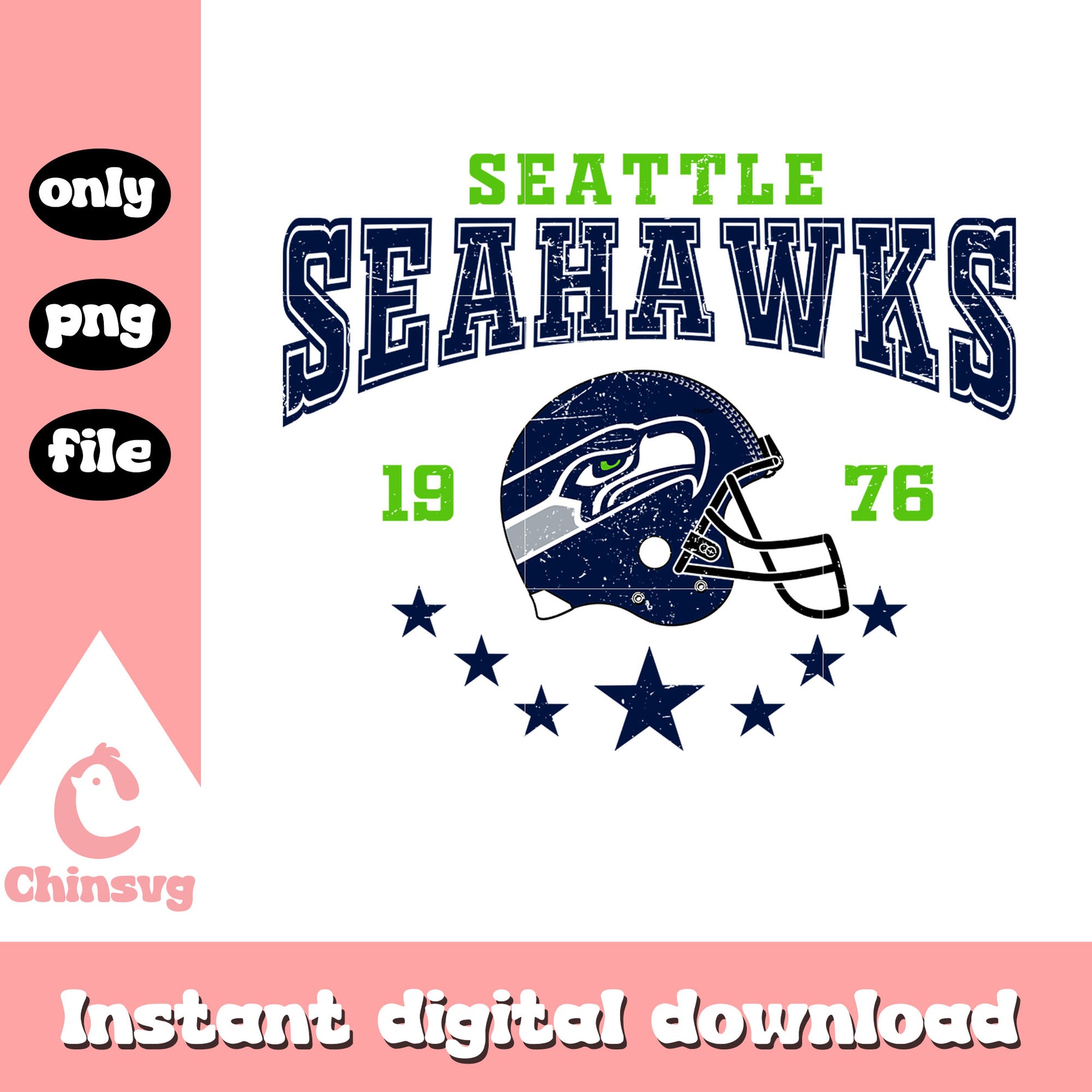 Design helmet seahawks blue png, seattle football seahawks​ png