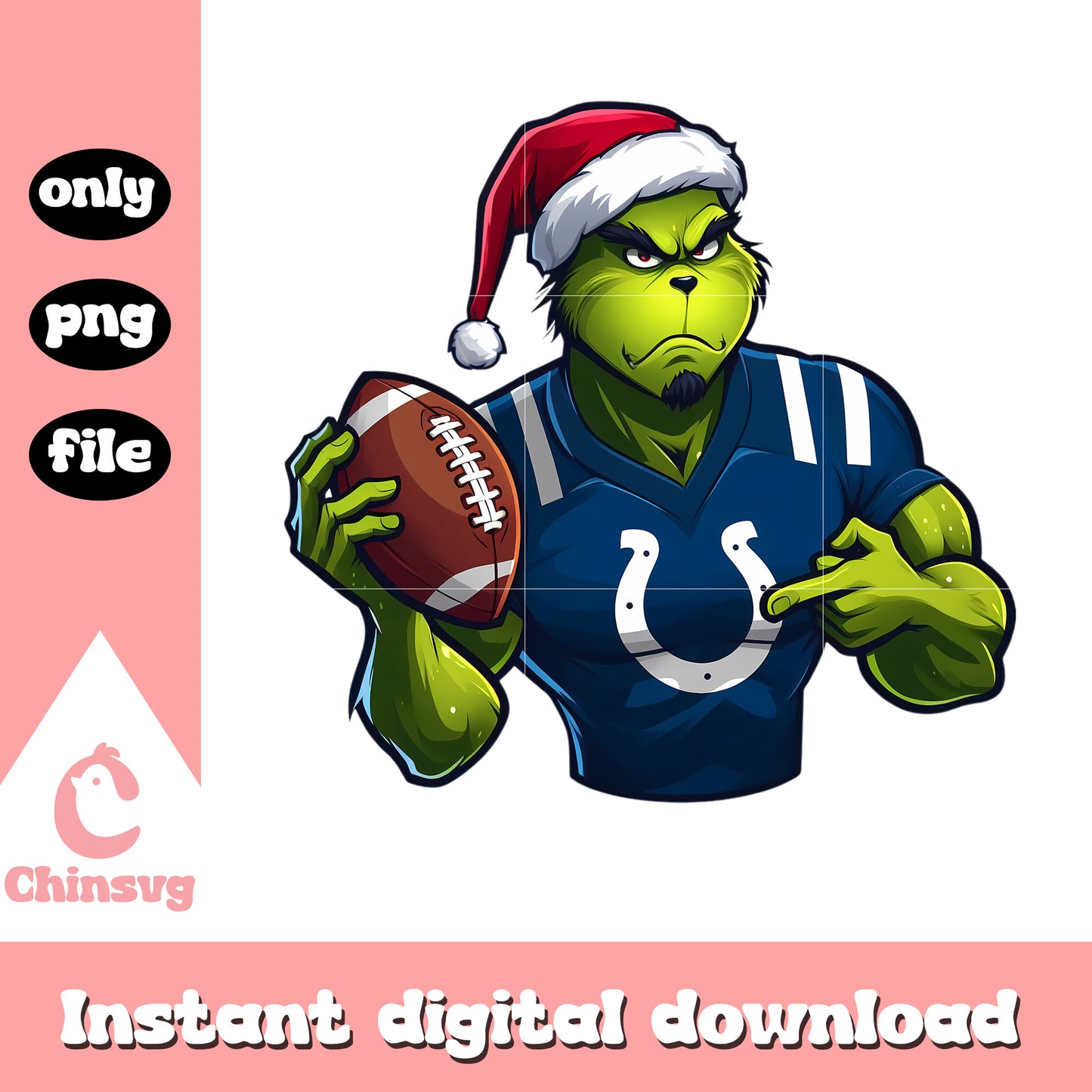 Design logo colts grinch png, indianapolis colts team​​ png
