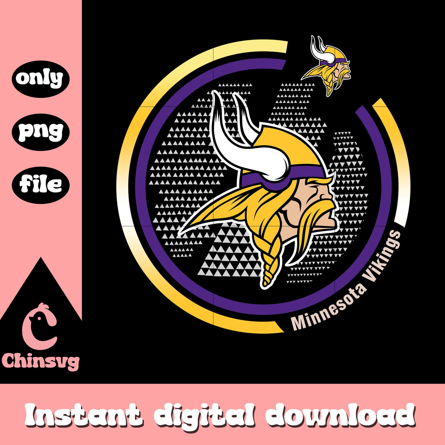 Design logo minnesota vikings png, nfl vikings​​​​​​​ png